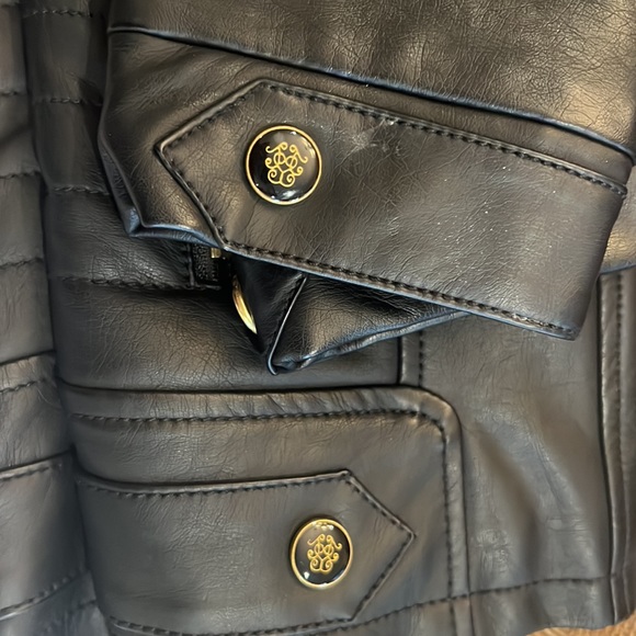 Girls faux leather jacket **excellent** condition. - Picture 14 of 15